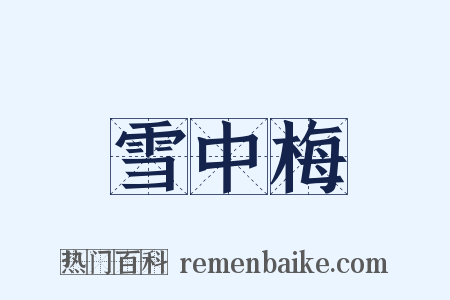 雪中梅是什么意思的图片